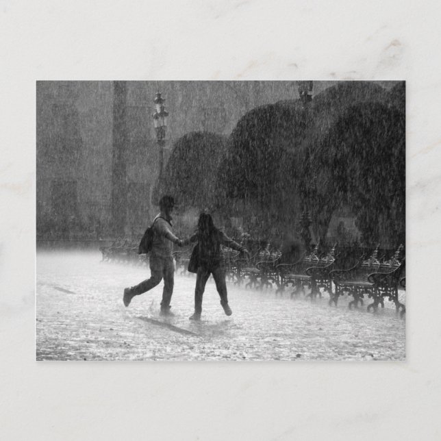Falling Rain Postcard (Front)