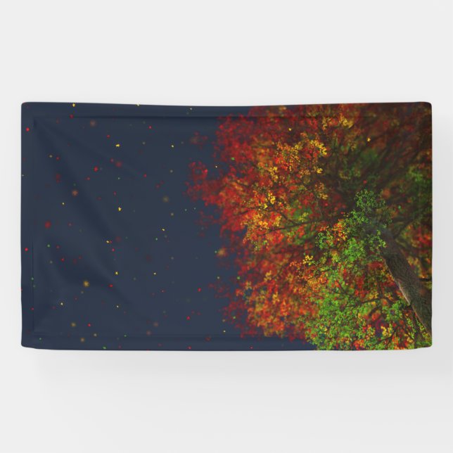 Falling Rainbow Banner (Horizontal)