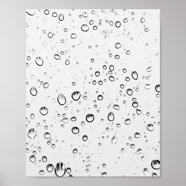 Falling Raindrops Poster (Front)