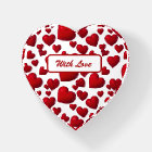 Falling Red Hearts Valentine Pattern