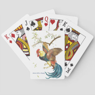 Falling Rooster Playing Cards