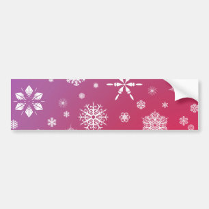 Falling snow bumper sticker