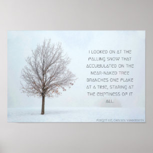 Falling Snow Poster, Version 1 Poster