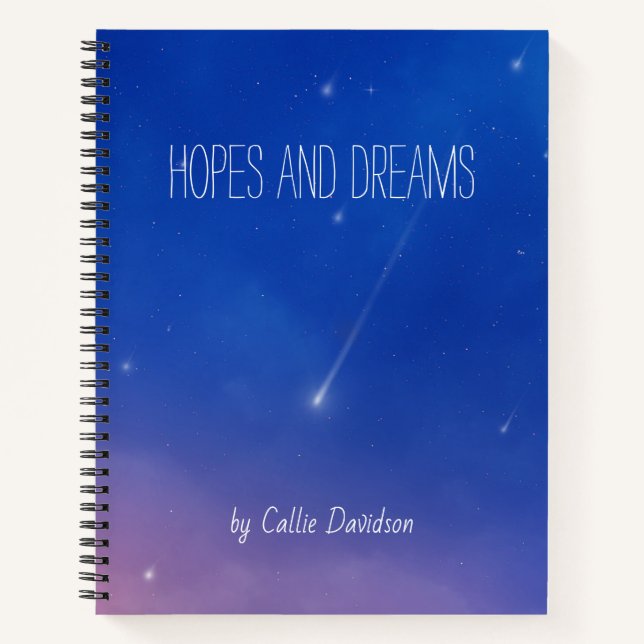 Falling Star Hopes and Dreams Journal (Front)