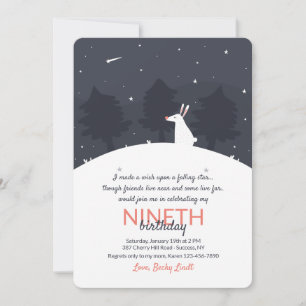 Falling Star Invitation