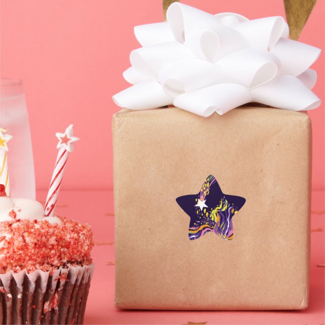 Falling star. star sticker (Party)