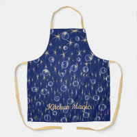Falling Stars and Bubbles All-Over Print Apron