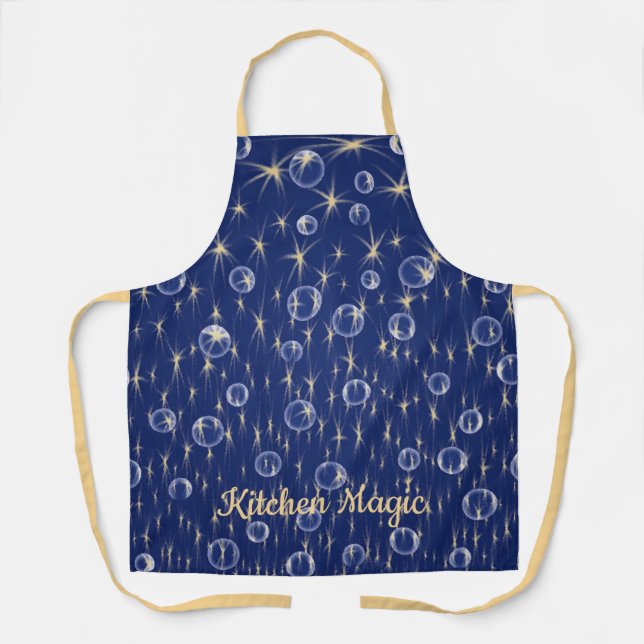 Falling Stars and Bubbles All-Over Print Apron (Front)