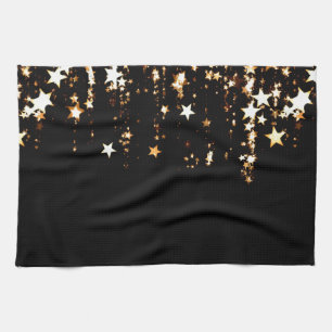 falling stars kitchen towel