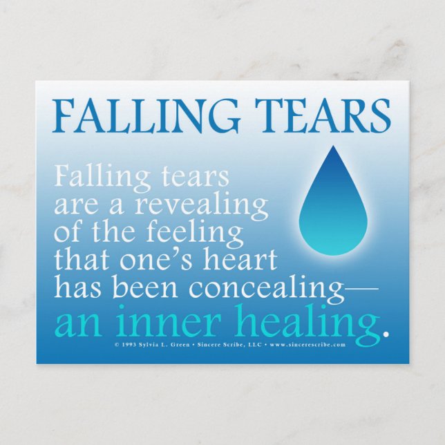 Falling Tears Postcard (Front)