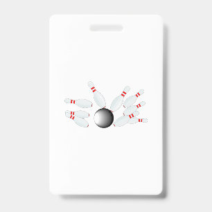 Falling Ten Pins Badge