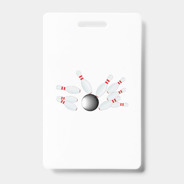 Falling Ten Pins Badge (Front)
