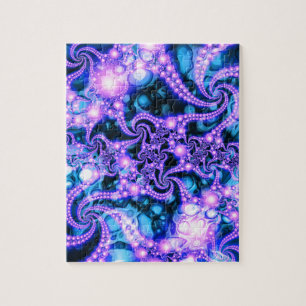 Falling Within  (cool) - Psychedelic Fractal Jigsaw Puzzle