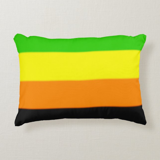 Fallln Aromantic Pride Flag Accent Pillow (Front)