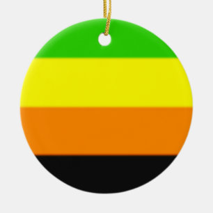 Fallln Aromantic Pride Flag Ceramic Ornament