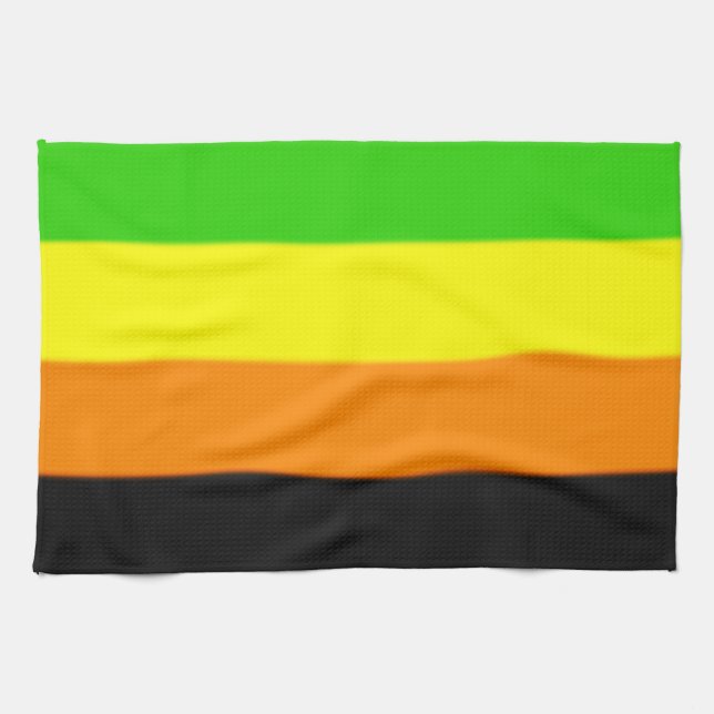 Fallln Aromantic Pride Flag Kitchen Towel (Horizontal)