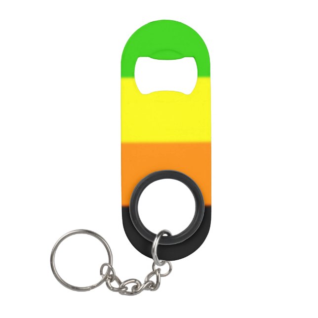 Fallln Aromantic Pride Flag Mini Bottle Opener (Front)