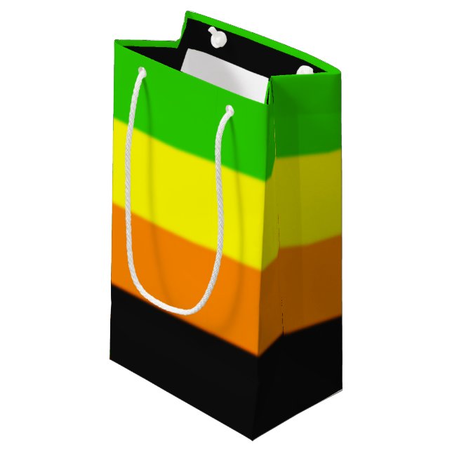 Fallln Aromantic Pride Flag Small Gift Bag (Front Angled)