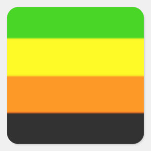 Fallln Aromantic Pride Flag Square Sticker