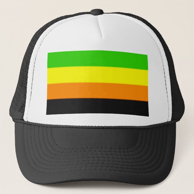 Fallln Aromantic Pride Flag Trucker Hat (Front)