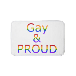 Fallln Gay and Proud Bath Mat