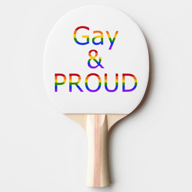 Fallln Gay and Proud Ping Pong Paddle (Front)