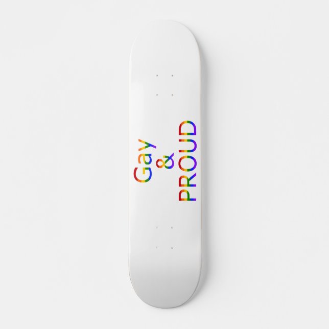 Fallln Gay and Proud Skateboard (Front)