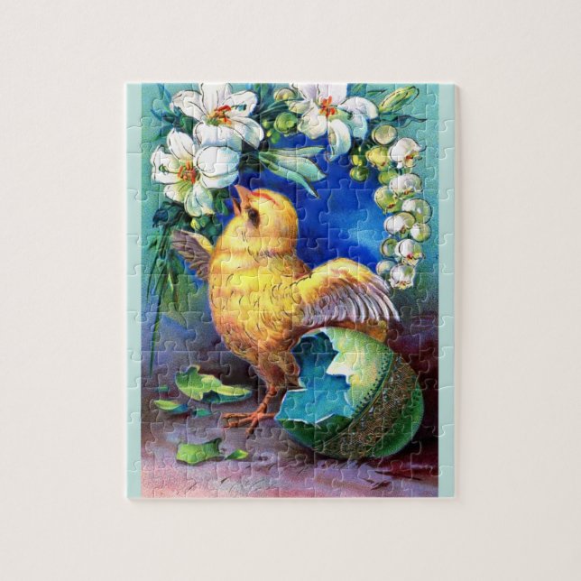 Falln A Happy Easter Chick Jigsaw Puzzle (Vertical)