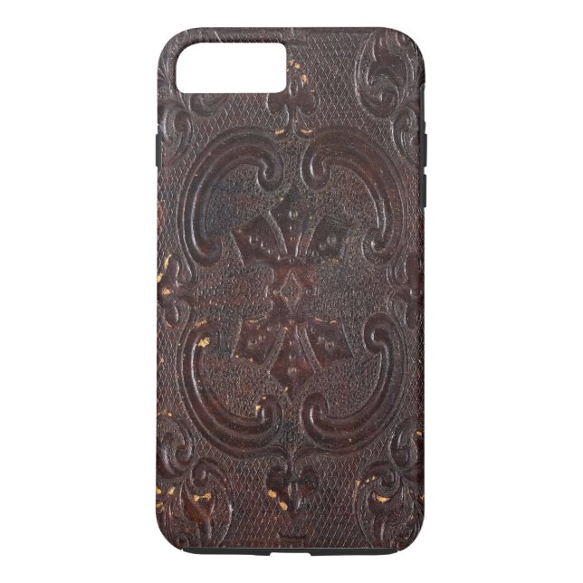 Falln Acient Leather Book Case-Mate iPhone Case (Back)