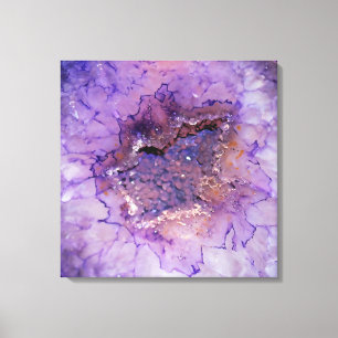 Falln Amethyst Geode Canvas Print