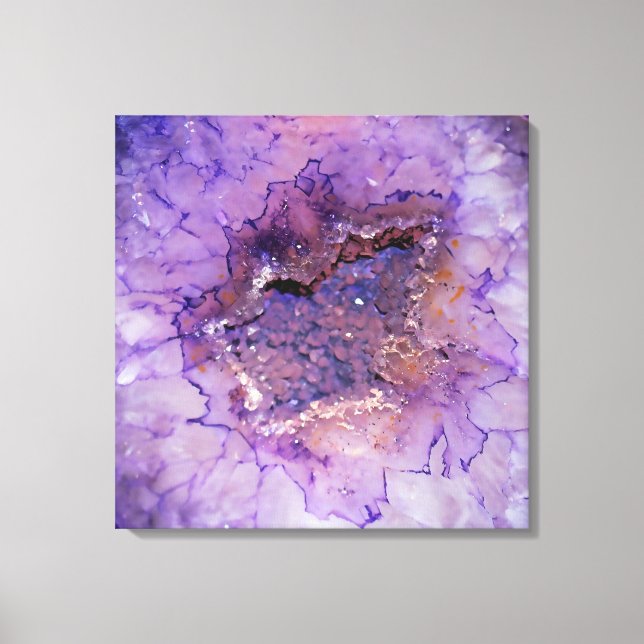 Falln Amethyst Geode Canvas Print (Front)