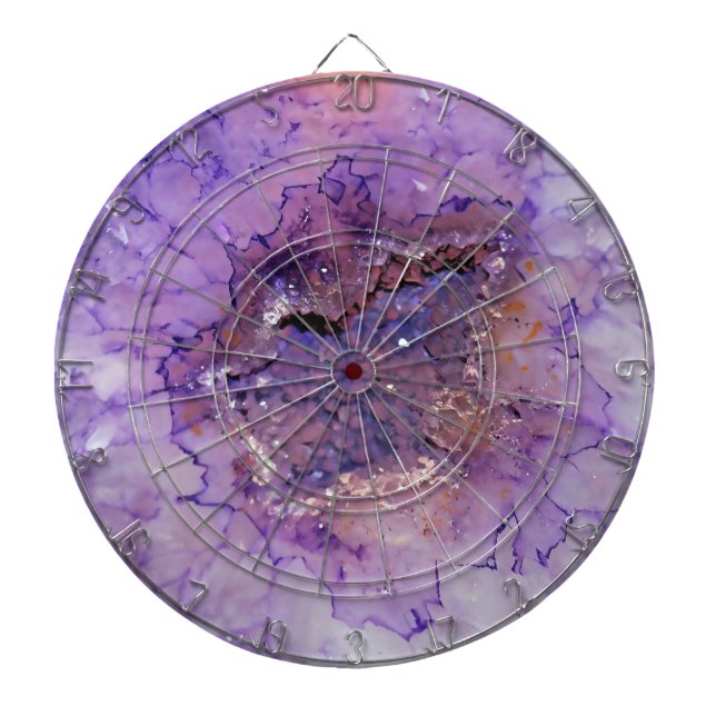 Falln Amethyst Geode Dartboard (Front)
