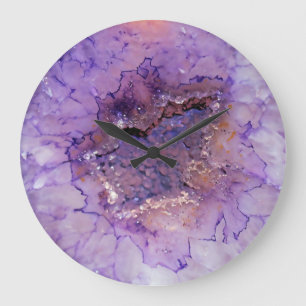 Falln Amethyst Geode Large Clock