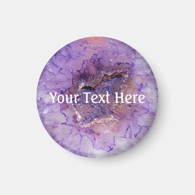 Falln Amethyst Geode Magnet (Front)
