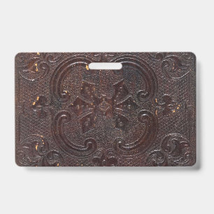 Falln Ancient Leather Book Badge
