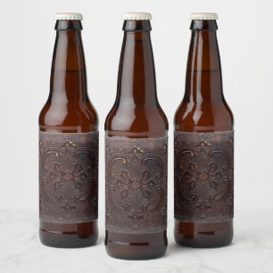 Falln Ancient Leather Book Beer Bottle Label