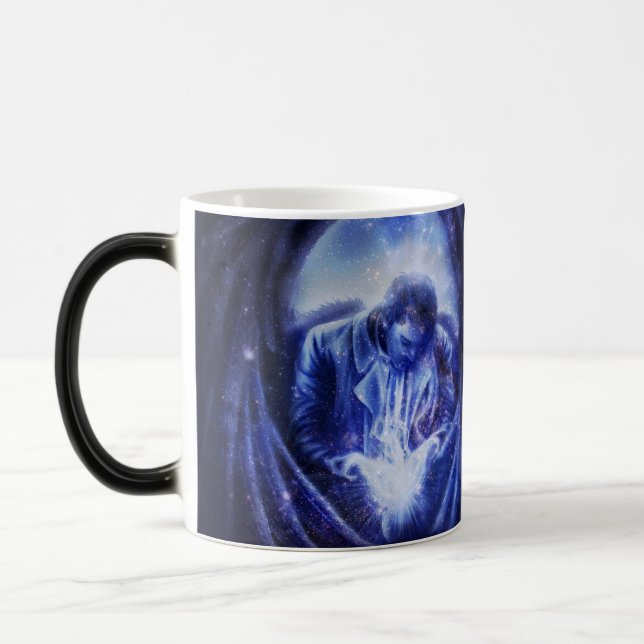 Falln Angel in Blue Magic Mug (Left)