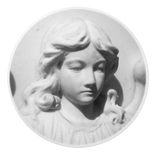 Falln Angel in Mourning Ceramic Knob