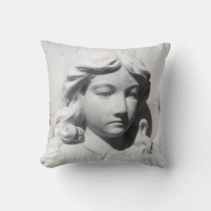 Falln Angel in Mourning Throw Pillow