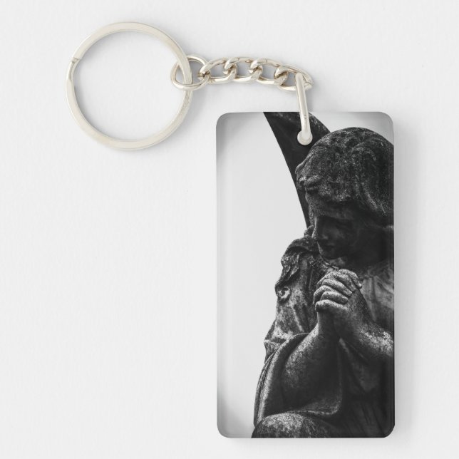 Falln Angel in Prayer Keychain (Front)