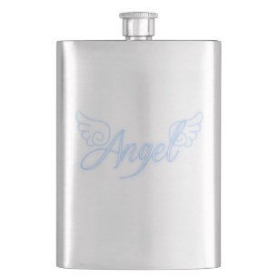 Falln Angel With Wings Hip Flask