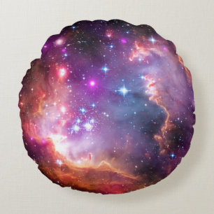 Falln Angelic Galaxy Round Pillow