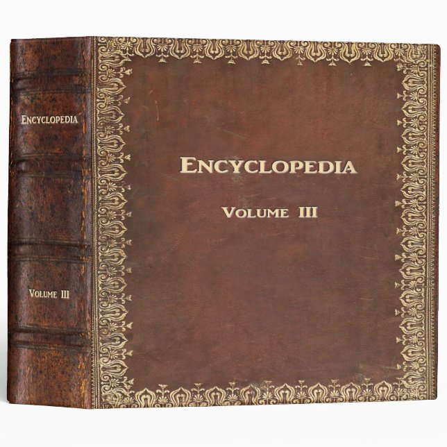 Falln Antique Encyclopedia Book Binder (Front/Spine)