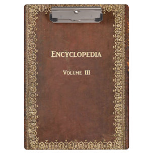 Falln Antique Encyclopedia Book Clipboard