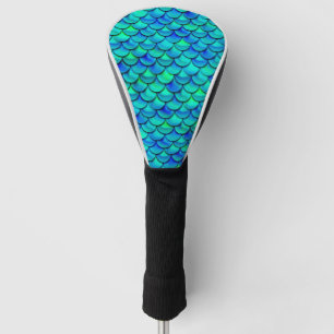 Falln Aqua Blue Scales Golf Head Cover