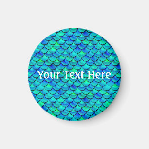 Falln Aqua Blue Scales Magnet