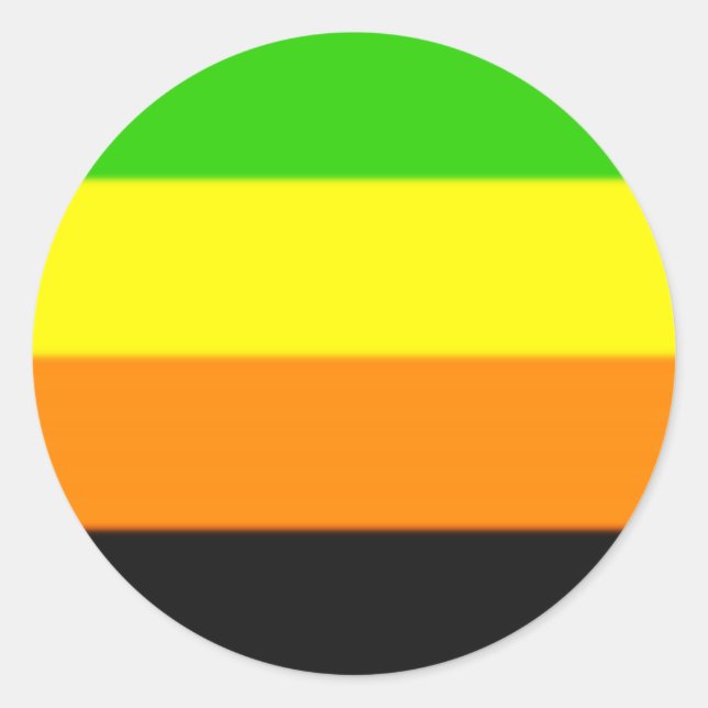 Falln Aromantic Pride Flag Classic Round Sticker (Front)