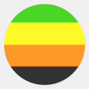 Falln Aromantic Pride Flag Classic Round Sticker