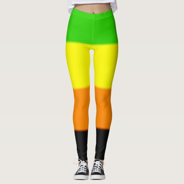 Falln Aromantic Pride Flag Leggings (Front)