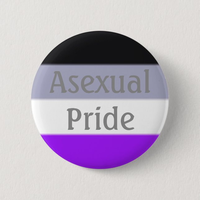 Falln Asexual Pride Flag (Text) 2 Inch Round Button (Front)